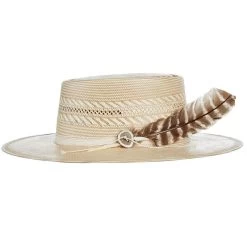 Stetson Hats Batterson Two Tone Fashion Straw Hat -Denim Equipment Store XSBTSN 253496MO 03