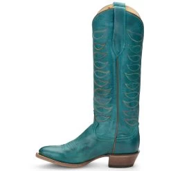 Justin Boots Women's Whitley Vintage Turquoise Justin Cowgirl Boots -Denim Equipment Store vn4460 2