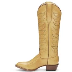 Justin Boots Women's Whitley Antique Yellow Vintage Justin Cowgirl Boots -Denim Equipment Store vn4462 2